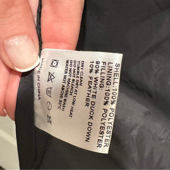 Lattelier “Midi Length Puffer Jacket” Black Size L - Picture 6 of 7